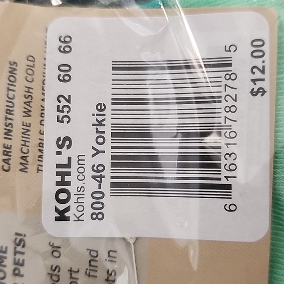 Mint Green Yorkie Dog Socks - Picture 5 of 5